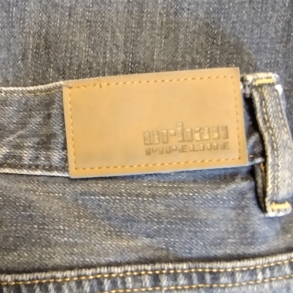 EUC Urban Pipeline Men's Dark Blue Bootcut Jeans 36 X 34 - Picture 3 of 4